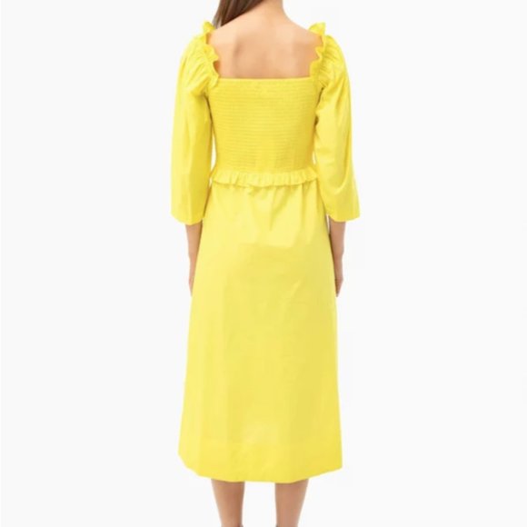 Tabitha smocked dress in Citron by Sea New York--Size 2. - Picture 3 of 7